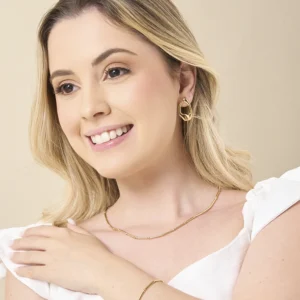 Conjunto colar e pulseira